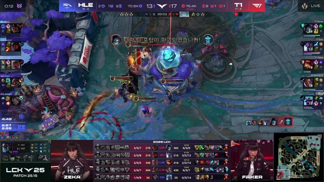 HLE力克T1，Ming极限生还后反打鏖战多局四强赛，留下经典瞬间